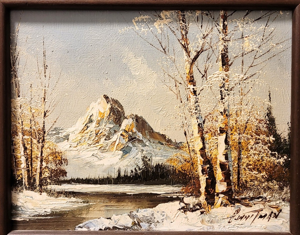 Vintage Original G. Whitman Oil Painting Signed Canvas N