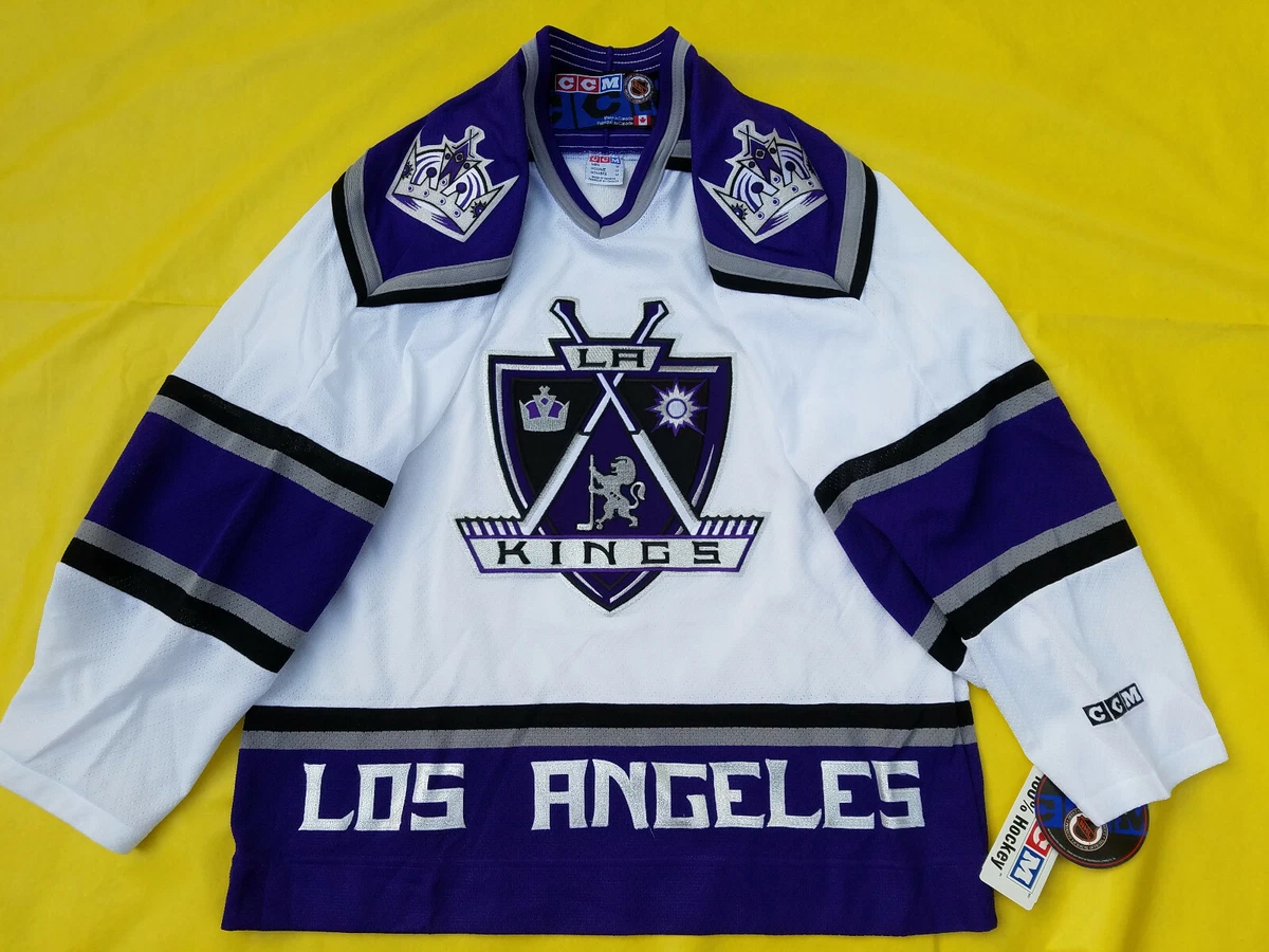 Los Angeles Kings Jersey LA Kings Mens M medium CCM Mic white