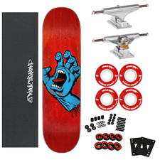 Santa Cruz Monopatín Completo Screaming Hand 8.0" con Ruedas Independientes y Blandas