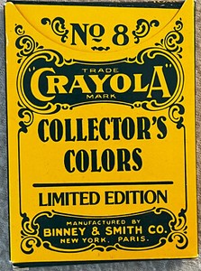 Crayola Collectors No. 8 Colors Limited Edition 8 Retired Crayon 1991