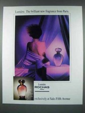 1986 Rochas Lumiere Perfume Ad - Brilliant Fr...