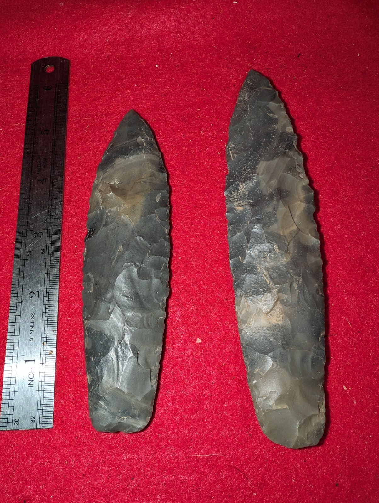 Cache Blades Artifacts- Hornstone , Arrowheads 6 1/8 | eBay
