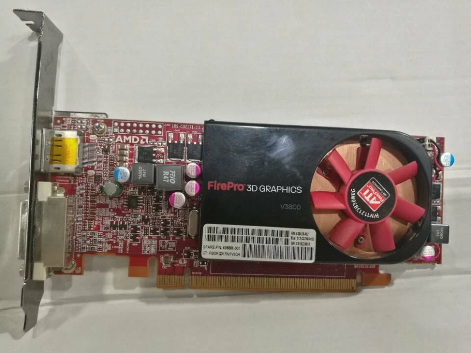  AMD FirePro 3D GRAPHICS V3800 512MB DP-DVI Graphic/Video Card - Image 2 of 3