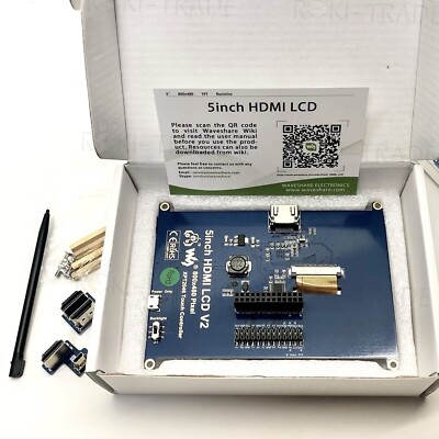 5 Zoll Waveshare LCD HDMI Display resistives Touchscreen für Raspberry Pi 10563