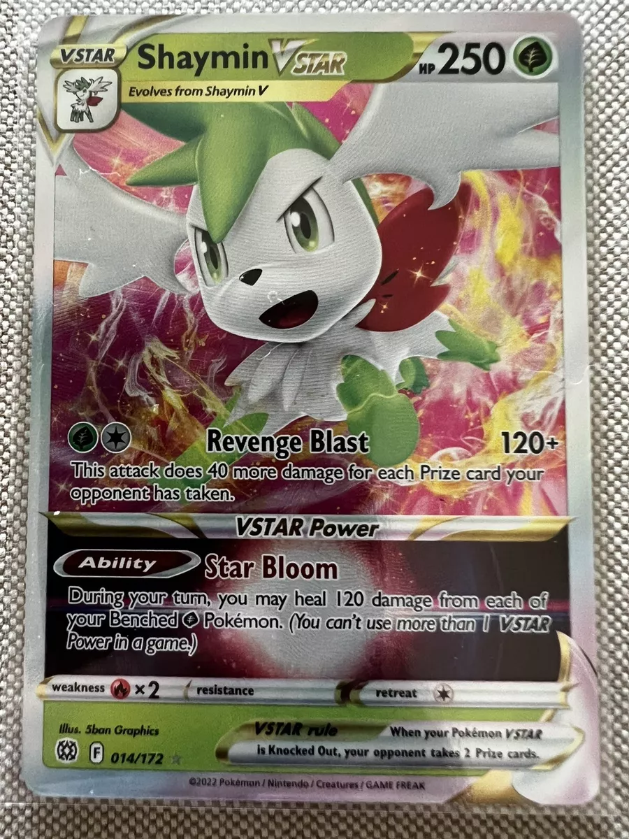 Shaymin V STAR 014/172 Ultra Rare Holo Pokemon Brilliant Stars NM