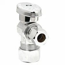 MATCO NORCA 26-1019LF QUARTER TURN SUPPLY STOP, 5/8" IN, 3/8" OUT,  5LYF3, NEW!