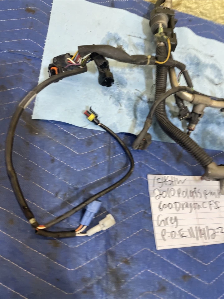 Conjunto de inyector de riel de combustible Polaris Dragon Rmk 800 2010 e inyectores azules 154 Foto 2 de 4