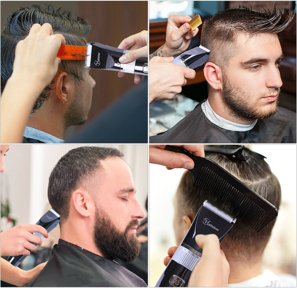 HATTEKER Hair Trimmer Pro Hair Clippers Beard Trimmer for Men Haircut Kit
