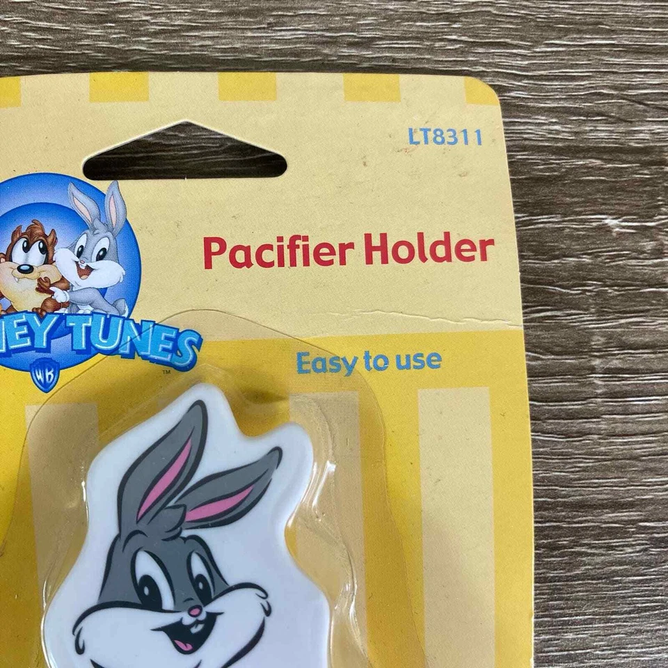 Clip para chupete Looney Tunes niños niñas niños pequeños bebés mordedor seguro diversión nuevo en caja Foto 4 de 4