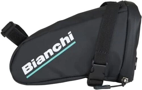 Bolsa de sillín Bianchi bolsa de bicicleta central accesorio negro W95 x H120 x D200 mm 140 g Foto 4 de 4