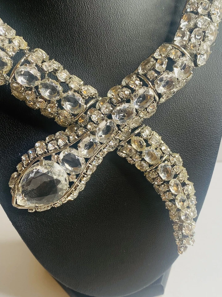 Collar Serpiente Cristal Estilo María Félix Foto 3 de 4