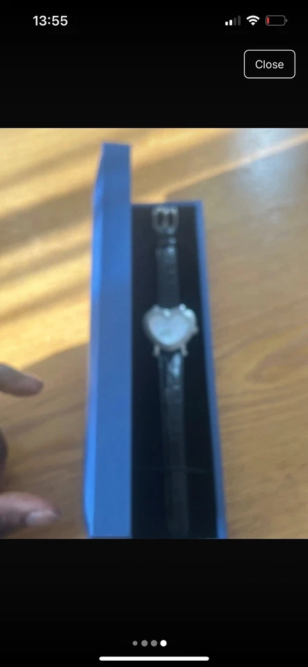 Nuevo reloj Aqua Master para damas ~ corazón con bisel de diamantes ~ San Valentín Foto 4 de 4