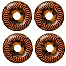Spitfire Skateboard Wheels 54mm F4 99A Swirl Classic Black/Orange