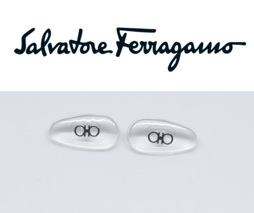 Replacement Screw-in Nose Pads for Salvatore Ferragamo Sun/ Eyeglasses Silver - Afbeelding 1 van 7