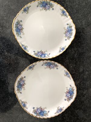 Royal Albert Moonlight Rose Ohr 10,5  2 Kuchenteller.  NEU