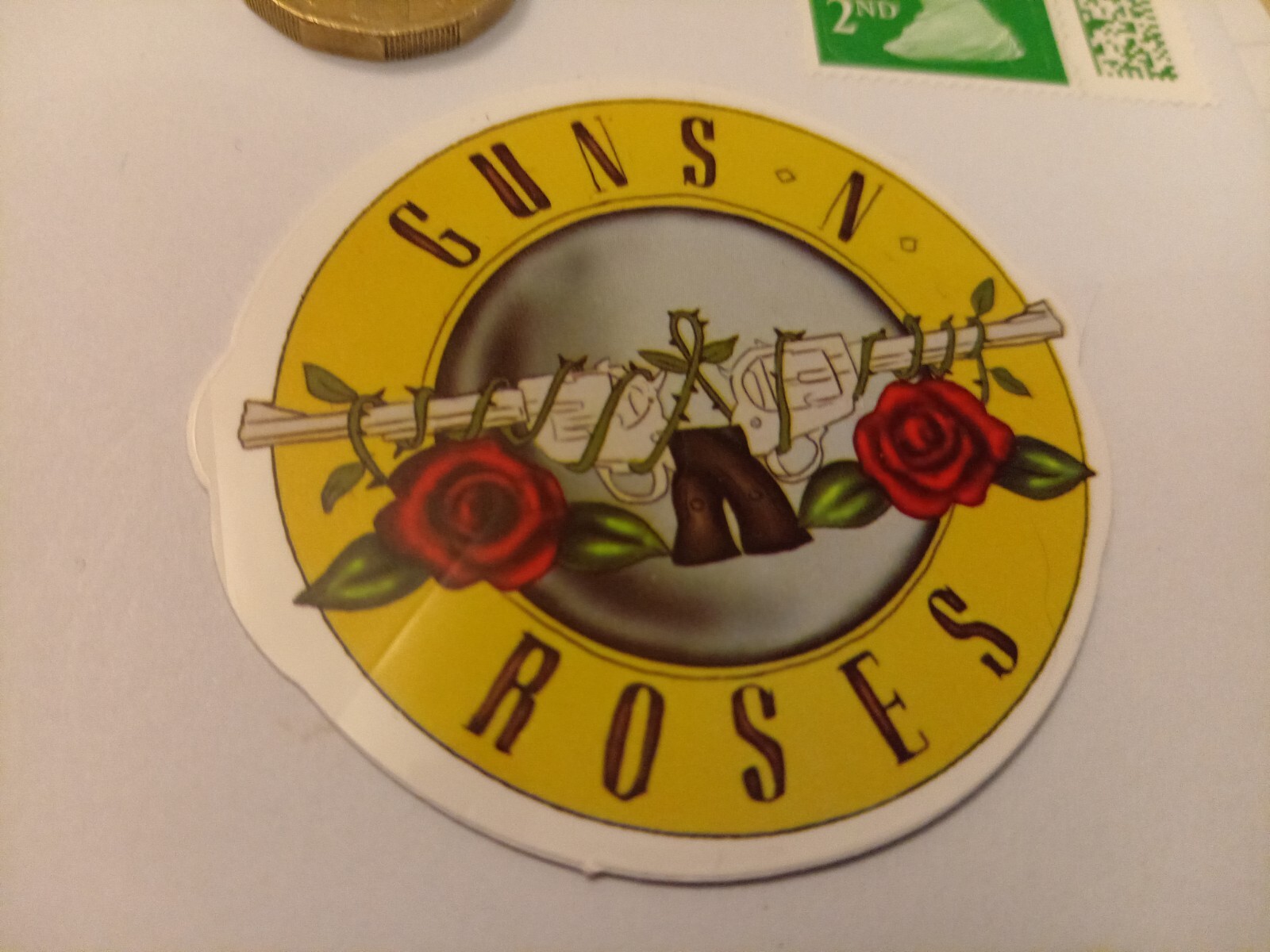 GUNS AND ROSES sticker Guitar case laptop SKATEBOARD slash Axl Rose ...