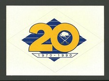 Buffalo Sabres 20th Anniversary 1990 NHL Hockey Logo Sticker Decal