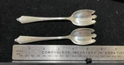 Vintage Towle .925 Sterling Silver Virginia Carvel Floral  Ice Cream Forks
