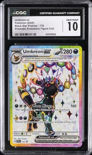 2025 POKEMON PRISMATIC EVOLUTIONS FIGURE COLLECTION UMBREON CGC 10 GEM MINT