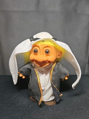 ARAB TROLL AROUND THE WORLD - 5'' RUSS VINTAGE TROLL DOLL WITH YELLOW HAIR