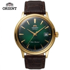 Orient Retro Dress Mechanical Wristwatch for Men Leather Strap Waterproof Office