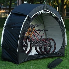 2-3 Bike Storage Tent - Waterproof w/Rain Cover, Heavy Duty Outdoor Shelter