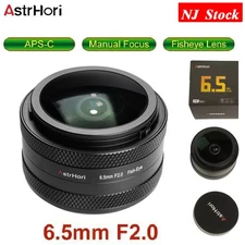 US AstrHori 6.5mm F2.0 Manual Focus Ultra Wide Angle Fisheye Lens for Sony Fuji