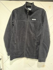 Kids COLUMBIA Navy Blue Full-Zip Long Sleeve Fleece Jacket Coat XL 18-20