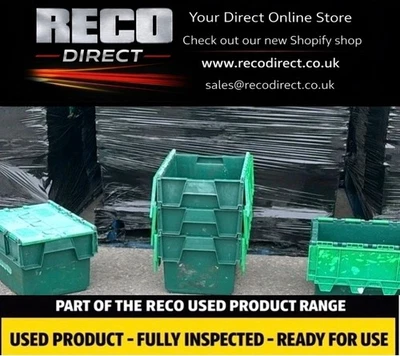 10 X SMALL USED TOTE BOX / STORAGE 400 x 300 x 250mm ALC CONTAINER - Image 1 of 3