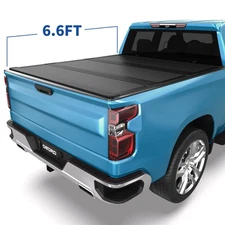 6.6ft Low-Pro Tonneau Cover Tri-Fold For 2019- 2026 Chevy Silverado Sierra 1500