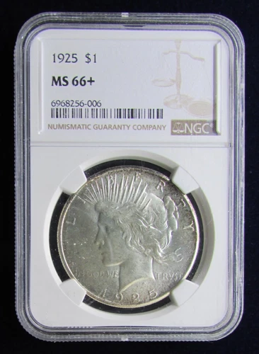 1925 Peace Dollar NGC MS66+