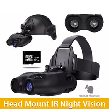 Montaggio testa IR visione notturna binocolo 850nm occhiali da caccia HD video digitale PVR