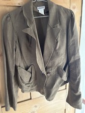 Sonia Rykel: short linen jacket with pockets : size 42 (14)