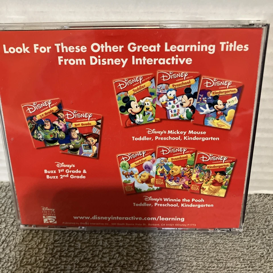 Disney Mickey Mouse Kindergarten PC GAME Home School Learning  CD-ROM   - Image 3 of 4