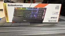 SteelSeries Apex 5 Hybrid Mechanical Wired RGB OLED Smart Display Keyboard Black