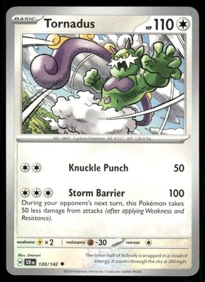Pokémon TCG Pokémon Tornadus Tornadus Uncommon Regular