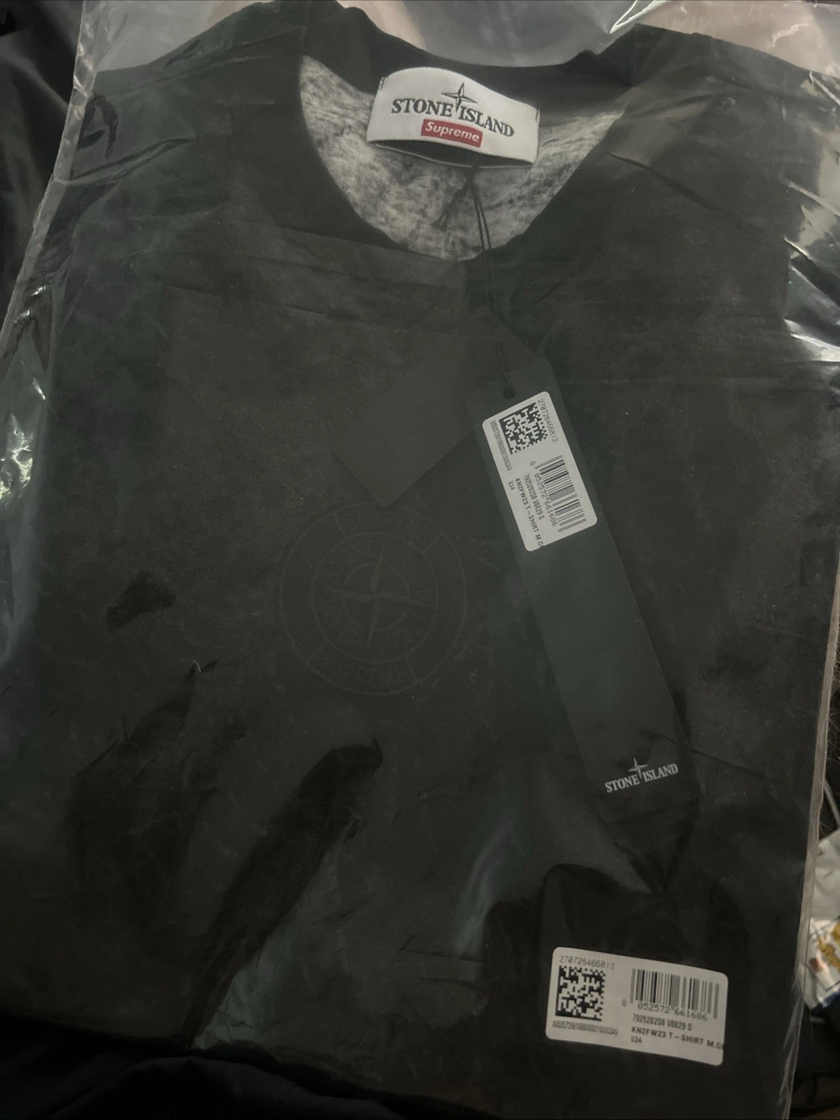 Petit t shirt noir Supreme X Stone Island S/S ✅ Authentique ✅?? RARE ❤️