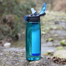 Filtered Water Bottle with Built-In Straw – BPA-Free, Leakproof Camping & Travel