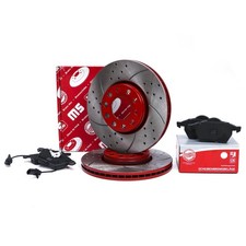 Bremsscheiben + Bremsbeläge vorne für AUDI A4 B5 / B6 / B7, A6; SEAT; SKODA; VW