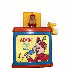 Vintage 1983 CBS Toys Alvin The Chimpmunks Jack In The Box Toy Working Rare