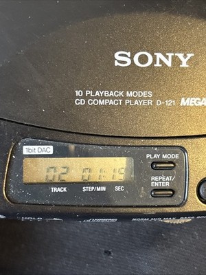 Sony Discman Portable CD Player D-121– Mega Bass – With Sony