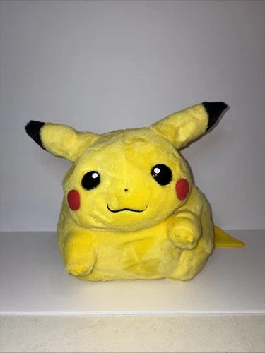Vintage 1999 Pokémon Life Size Pikachu Jumbo Plush Toy 16" Nintendo Hasbro Tomy