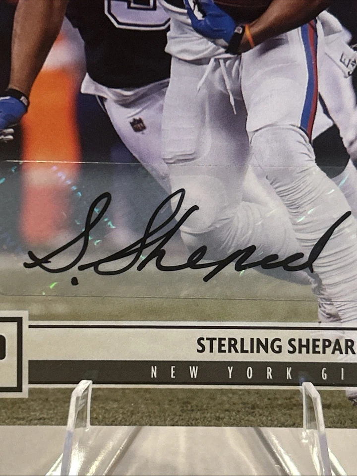 2018 Panini - Sterling Shepard autógrafo 1/1 #213 Foto 4 de 4