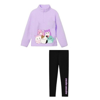 Squishmallows - Loungewear Set für Mädchen, mit halbem Reißverschluss, (TC1054)