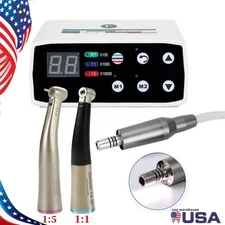 NSK Style Dental Brushless LED Electric Micro Motor 4HOLE /1:5 1:1 Handpiece UPS