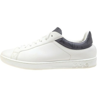 LOUIS VUITTON Monogram Eclipse Luxembourg SNEAKERS White x Gray #7 1ABOZB Used e