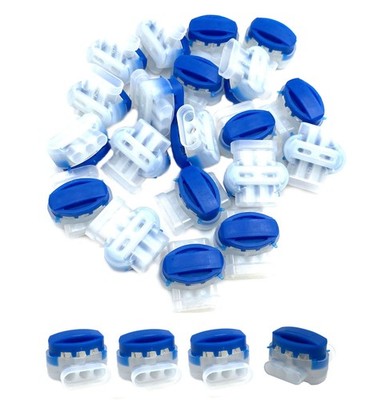 30Pcs 3 Way Wire Connectors,Waterproof Electrical 314--Stripping Pigtail Conn...