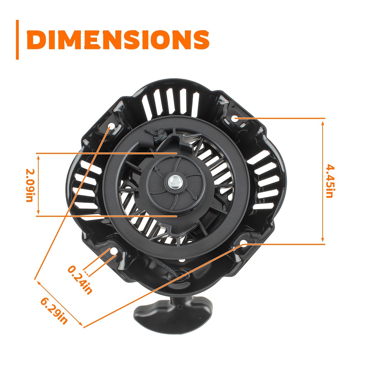 Recoil Pull Starter 0K68130112 For Generac GP3250, GP3300, GP3600