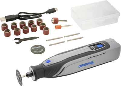 Dremel 8150 Bürstenloses Akku-Multitool-Set, 7,2V 2Ah per USB-C Aufladbarer, 20