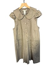 Alice + Olivia Womens Stone Puff Sleeve Pocket Dress L NWT